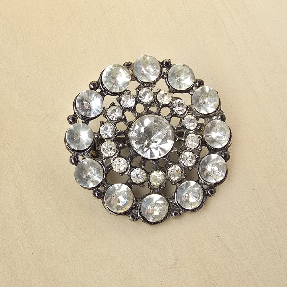 Vintage Crystal Brooch
